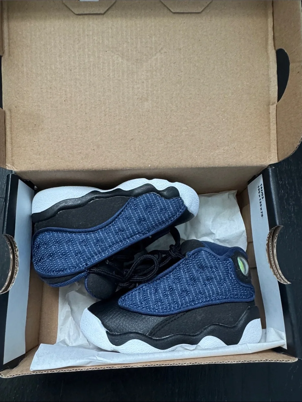 Jordan Kids Navy and Black Retro Sneakers